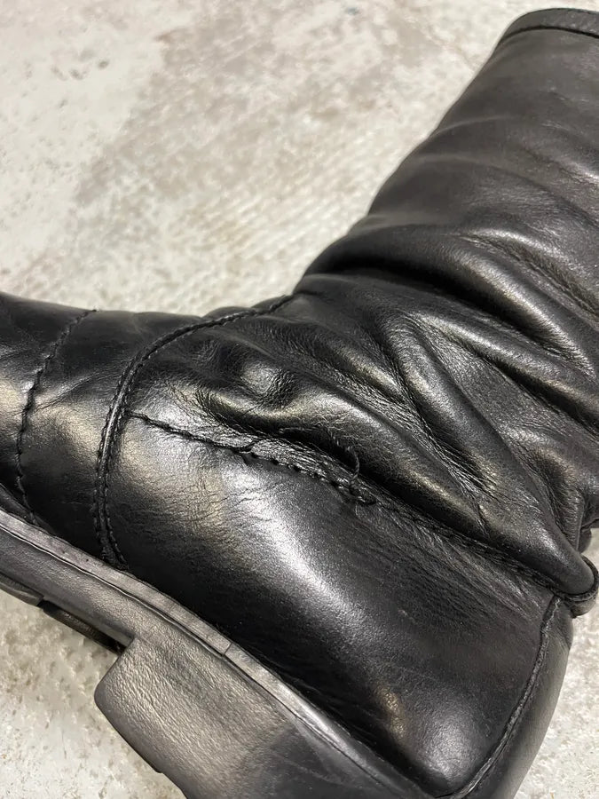 Dirk Bikkembergs Black Ankle Leather Boots QgJuUhz 8