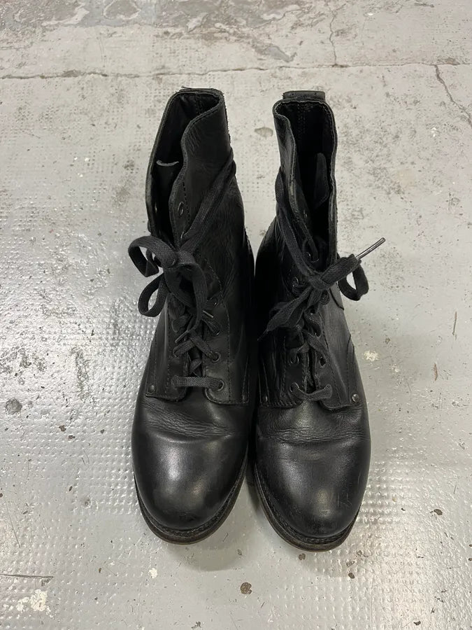 Dirk Bikkembergs Black Combat Leather Boots fnfpbQo 4