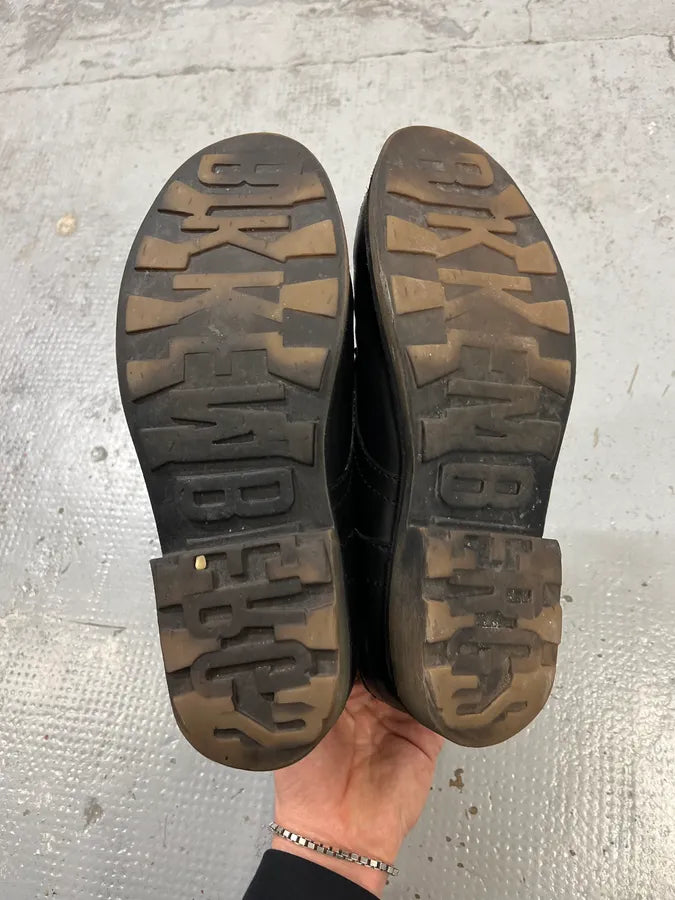 Dirk Bikkembergs Black Combat Leather Boots fnfpbQo 6