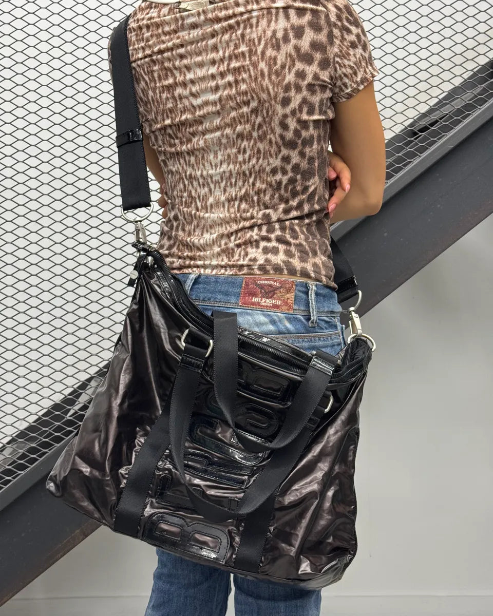 Dirk Bikkembergs Black Handle Dark Brown Sport Bag  IwubQuT 2