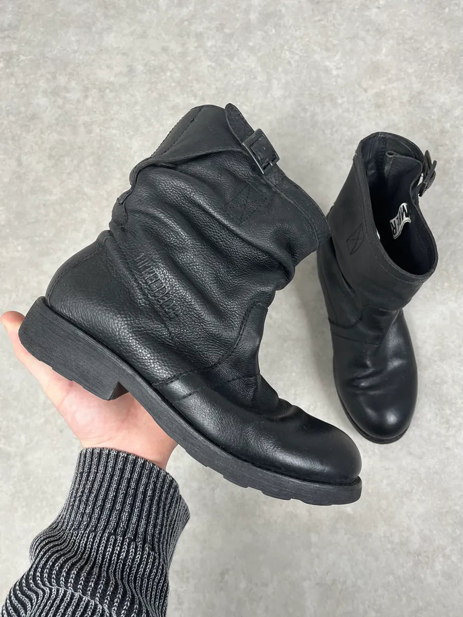 Dirk Bikkembergs Black Leather Ankle Boots HLkpMGv 0