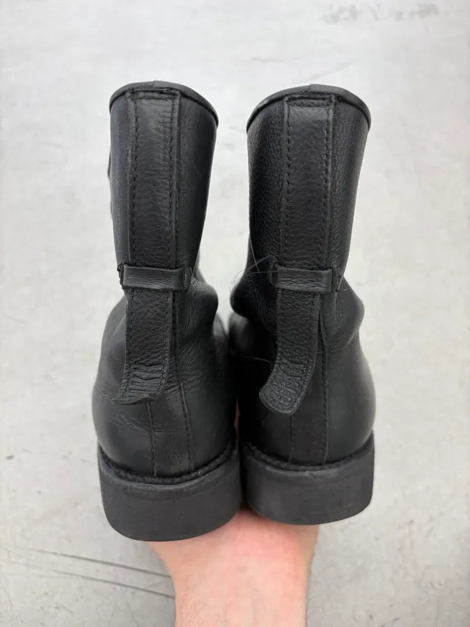 Dirk Bikkembergs Black Leather Ankle Boots uUUWAef 6