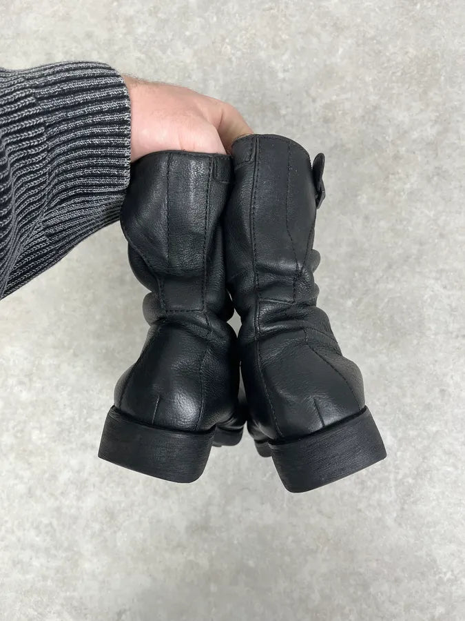 Dirk Bikkembergs Black Leather Ankle Boots HLkpMGv 5