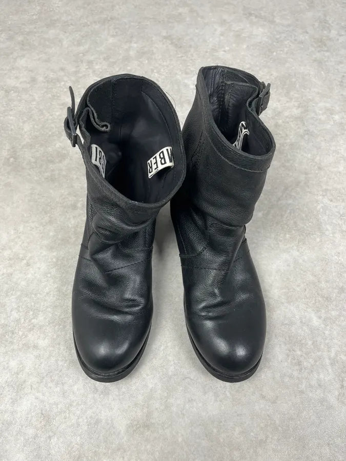 Dirk Bikkembergs Black Leather Ankle Boots HLkpMGv 1