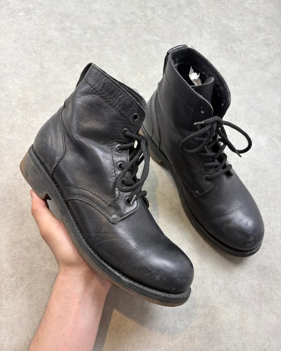 Dirk Bikkembergs Black Leather Ankle Boots MNcaGGX 0