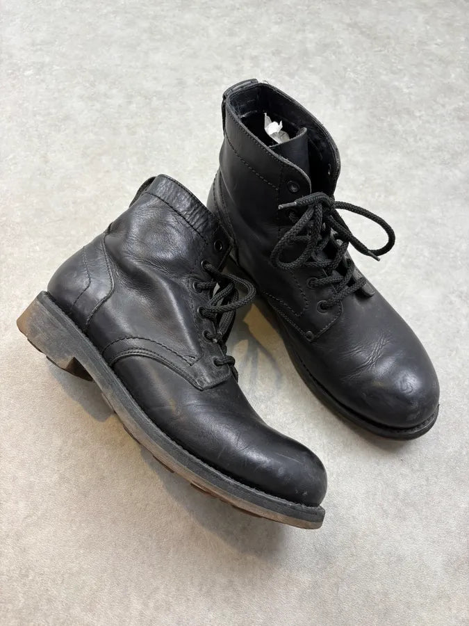 Dirk Bikkembergs Black Leather Ankle Boots MNcaGGX 4