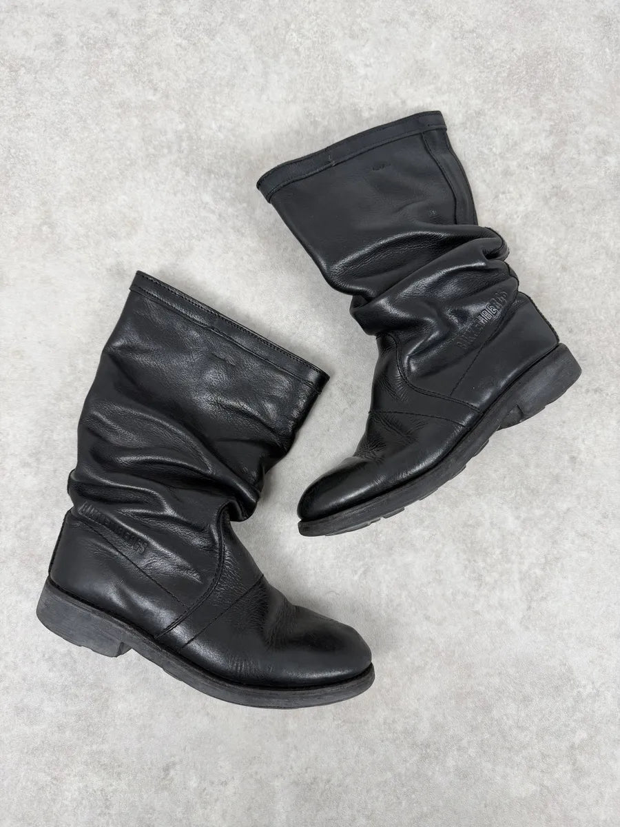 Dirk Bikkembergs Black Leather Minimalist Boots BzVEvon 1