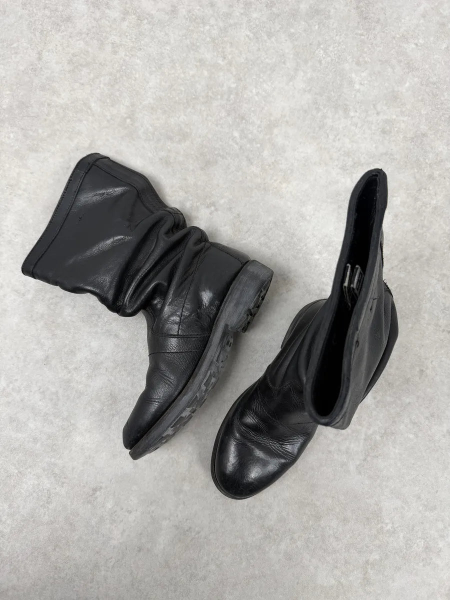 Dirk Bikkembergs Black Leather Minimalist Boots BzVEvon 5