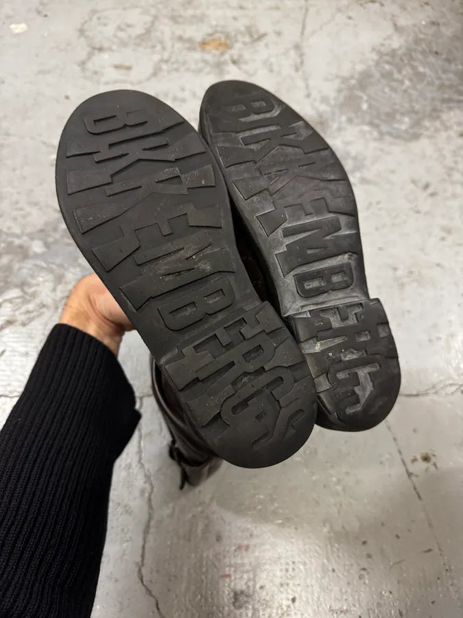 Dirk Bikkembergs Brown Eroded Leather Boots pWhWeqm 6