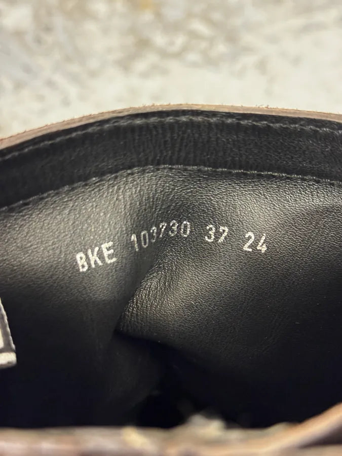 Dirk Bikkembergs Brown Eroded Leather Boots pWhWeqm 7