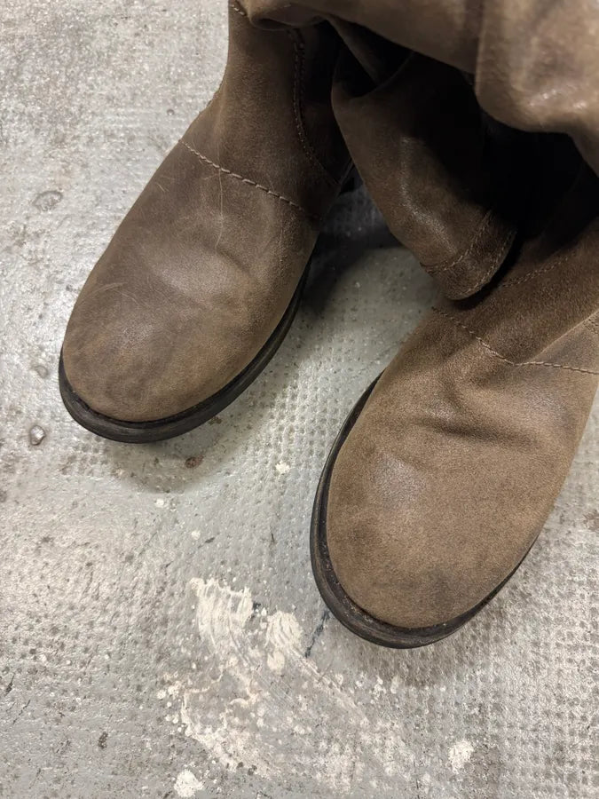 Dirk Bikkembergs Brown Leather Ankle Biker Boots (44eu/us10) FNYwRSI 2