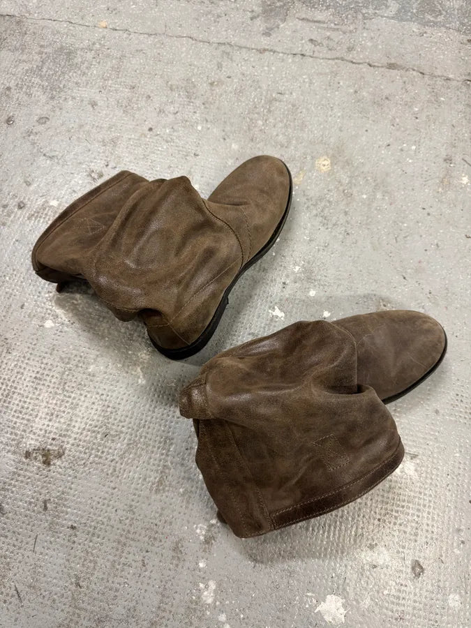 Dirk Bikkembergs Brown Leather Ankle Biker Boots (44eu/us10) FNYwRSI 3