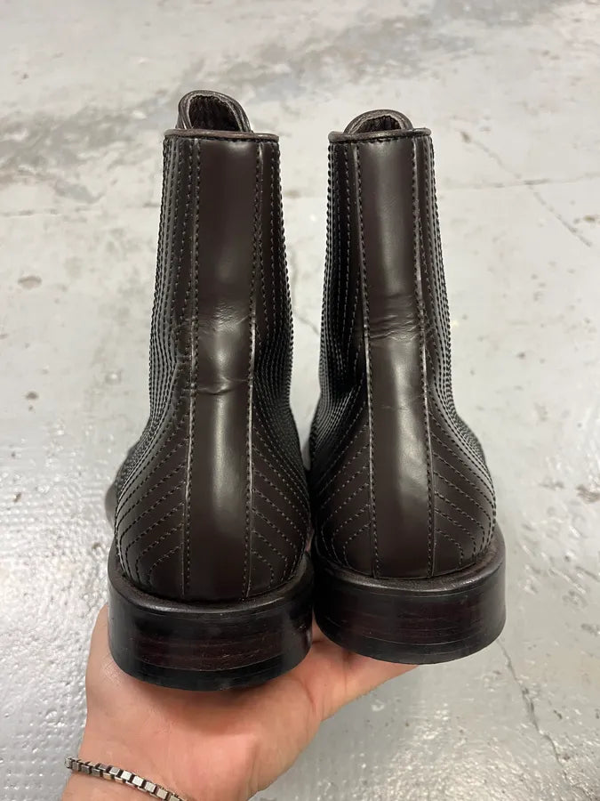 Dirk Bikkembergs Brown Leather Lined Ankle Boots QFvFmpv 4