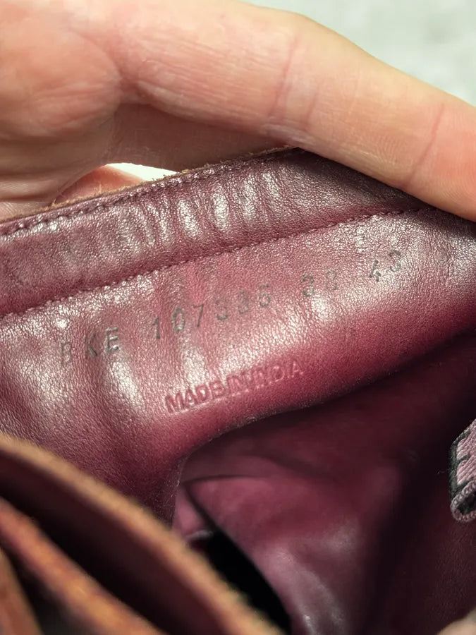 Dirk Bikkembergs Burgundy Leather Ankle Boots SSHpLNy 9