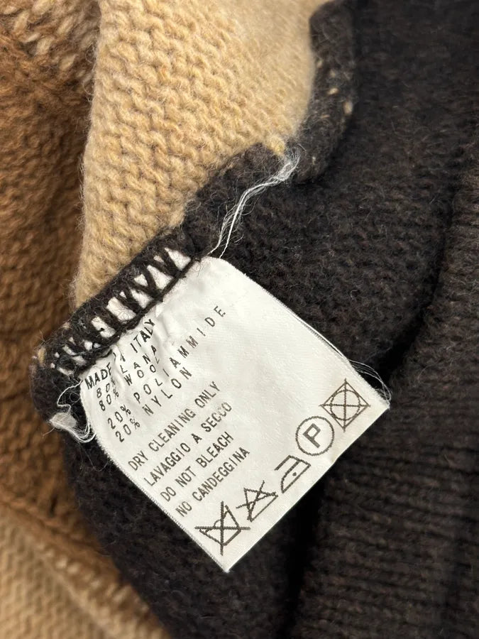 Dirk Bikkembergs Camel & Brown Wool Sweater kHqmLFj 8