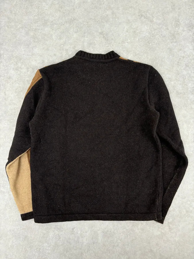 Dirk Bikkembergs Camel & Brown Wool Sweater kHqmLFj 4