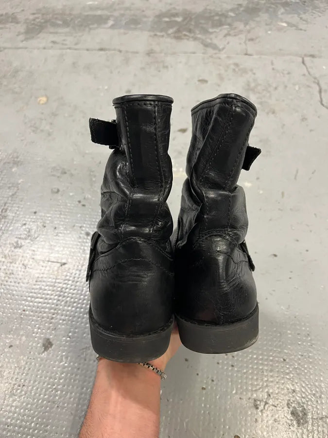 Dirk Bikkembergs Double Buckle Black Ankle Boots XsUOzzp 5