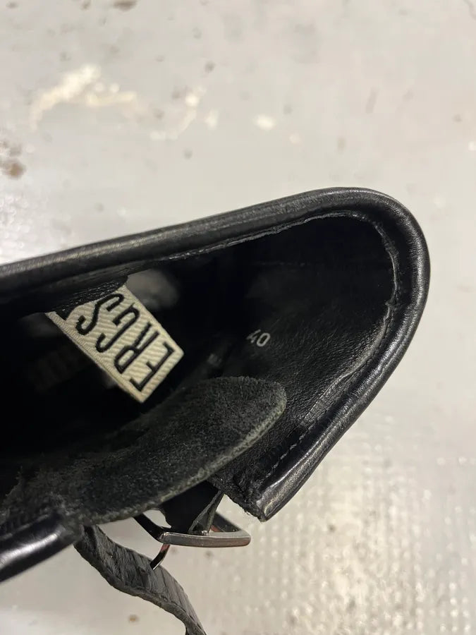 Dirk Bikkembergs Double Buckle Black Ankle Boots XsUOzzp 7