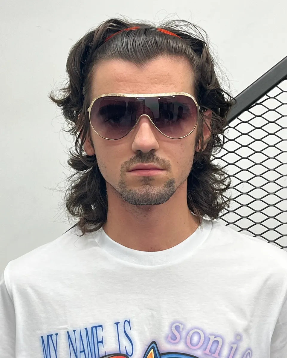 Dirk Bikkembergs Gold Metal Bordeaux Sunglasses ISXDFld 1