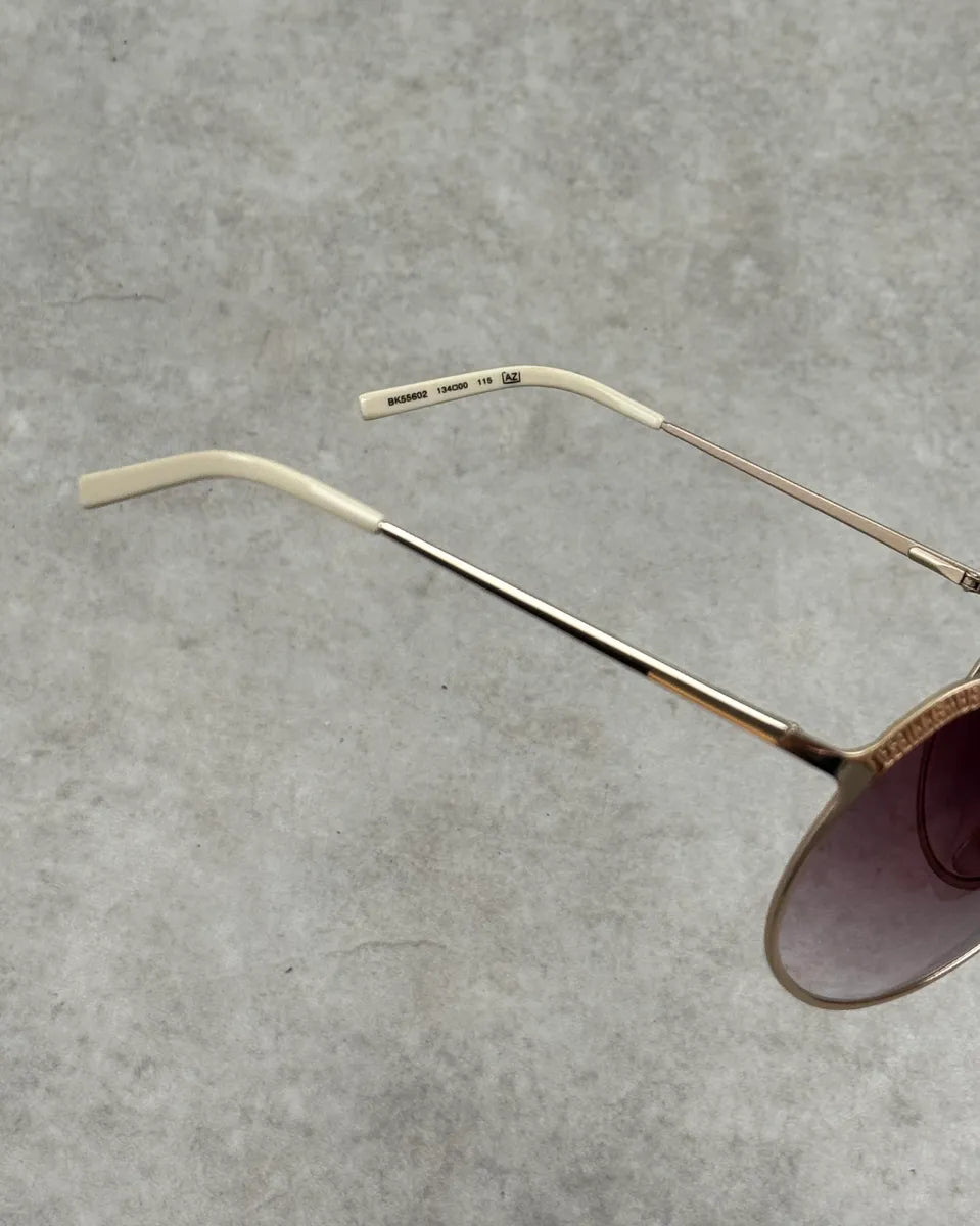 Dirk Bikkembergs Gold Metal Bordeaux Sunglasses ISXDFld 6