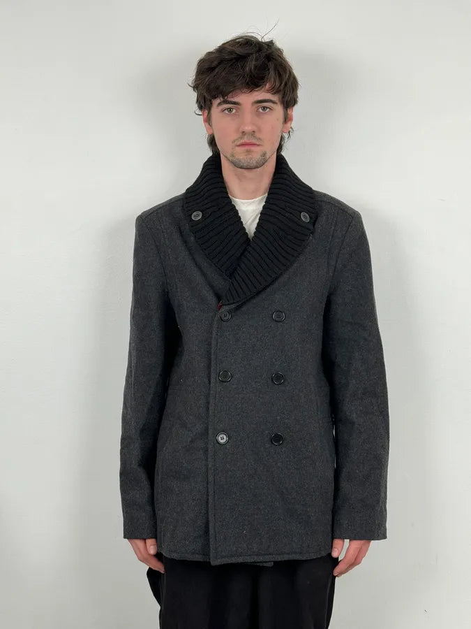 AW2009 Dirk Bikkembergs Grey Classy Wool Officer Jacket eaHnHFg 1