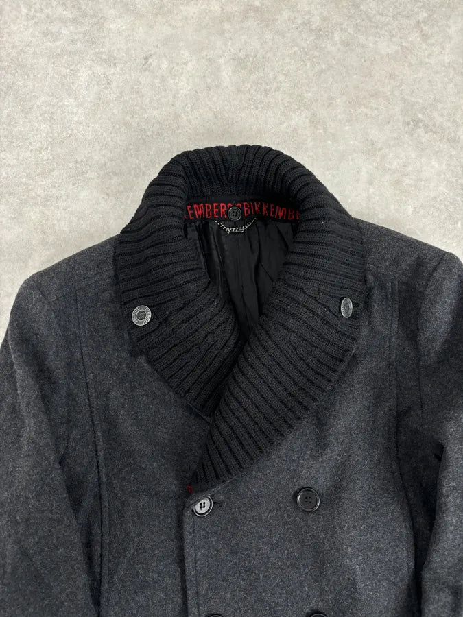 AW2009 Dirk Bikkembergs Grey Classy Wool Officer Jacket eaHnHFg 3