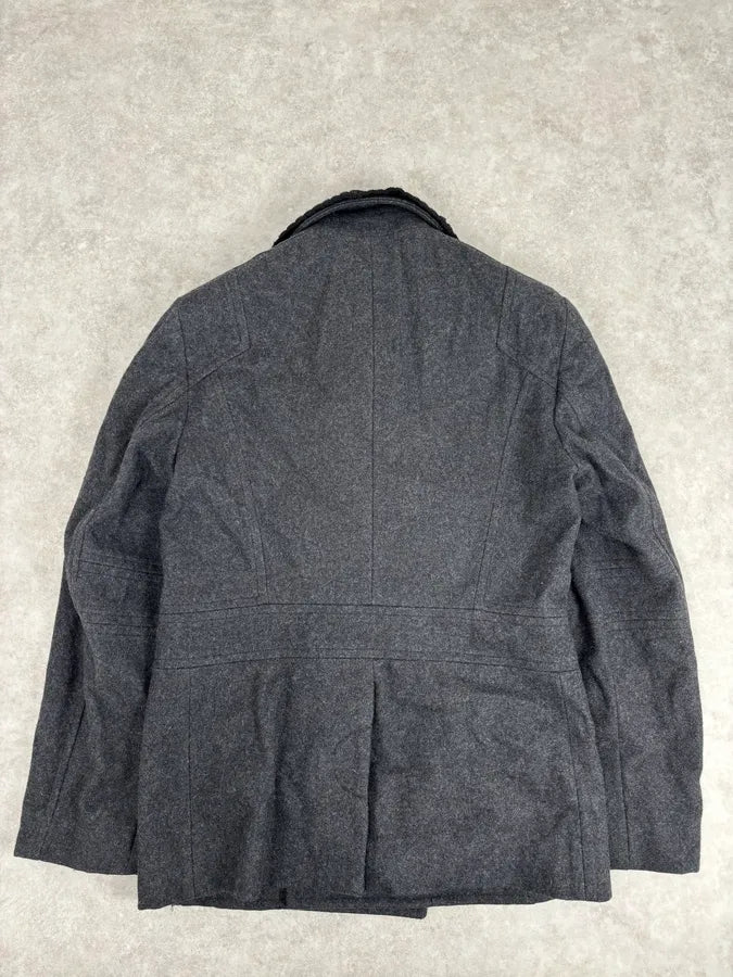 AW2009 Dirk Bikkembergs Grey Classy Wool Officer Jacket eaHnHFg 4