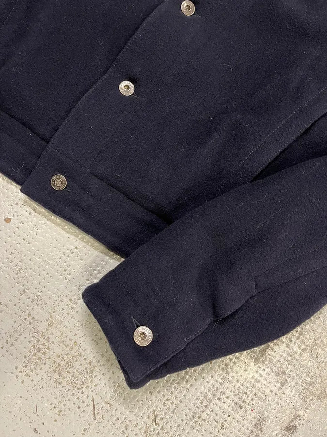 Dirk Bikkembergs Navy Wool Trucker Jacket ENiKdkt 5