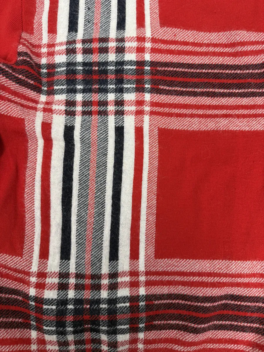 Dirk Bikkembergs Red Wool Checkered Sweater SsJsNNN 8