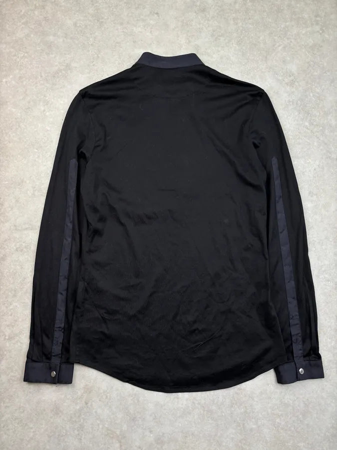 Dirk Bikkembergs Sport Couture Black Nylon Zip Polo Longsleeve YTsFxbB 5
