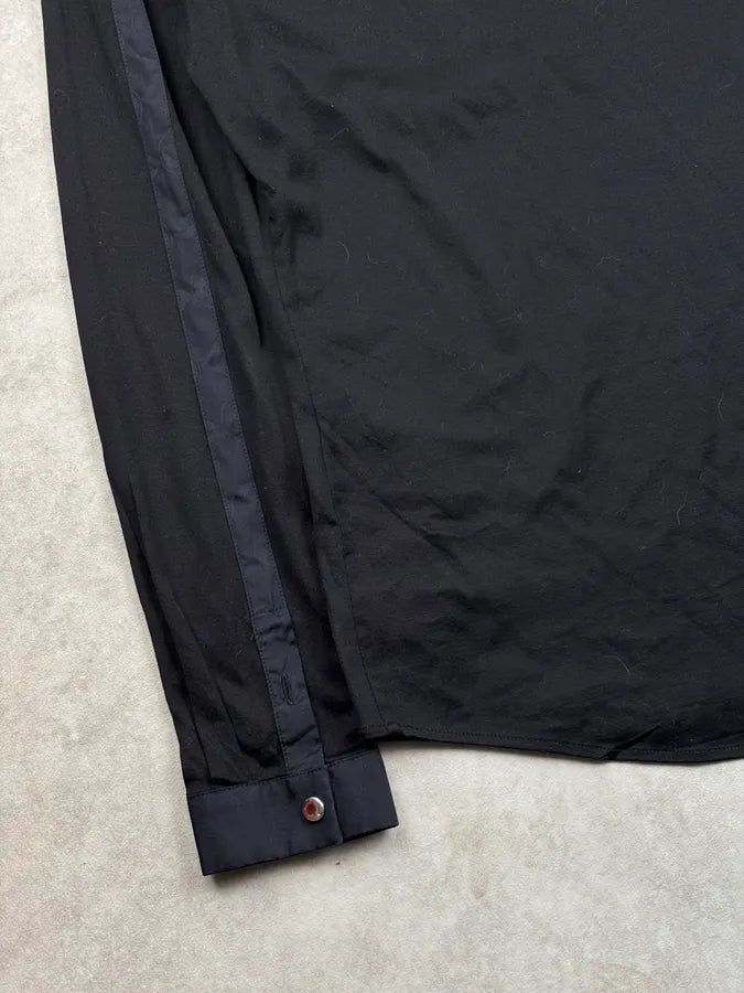 Dirk Bikkembergs Sport Couture Black Nylon Zip Polo Longsleeve YTsFxbB 7