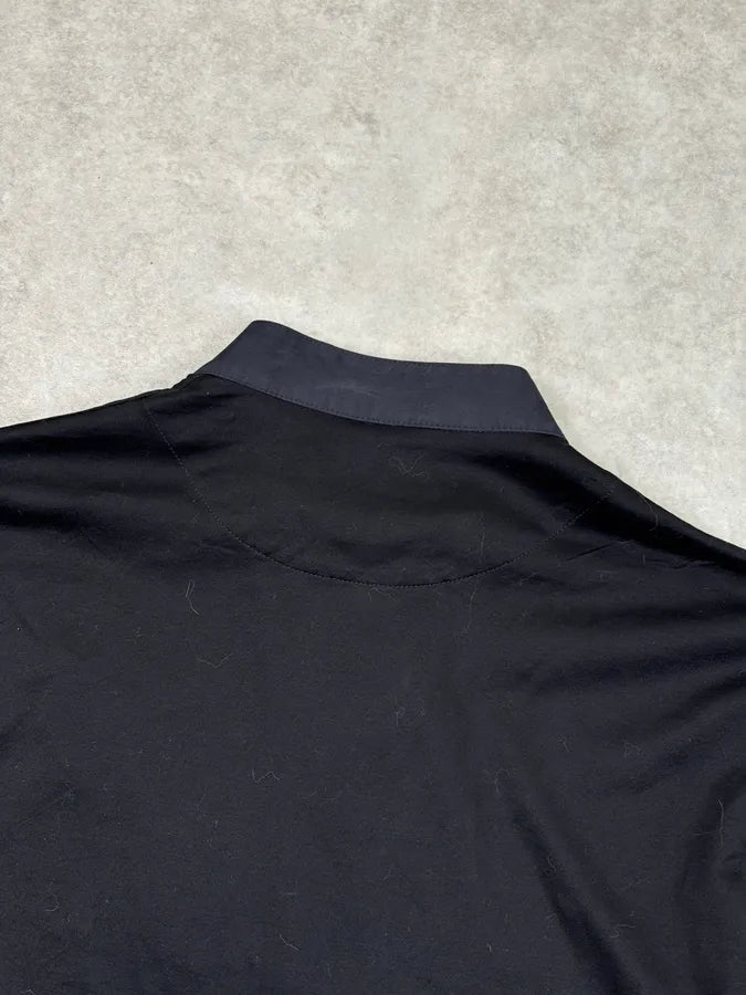 Dirk Bikkembergs Sport Couture Black Nylon Zip Polo Longsleeve YTsFxbB 6