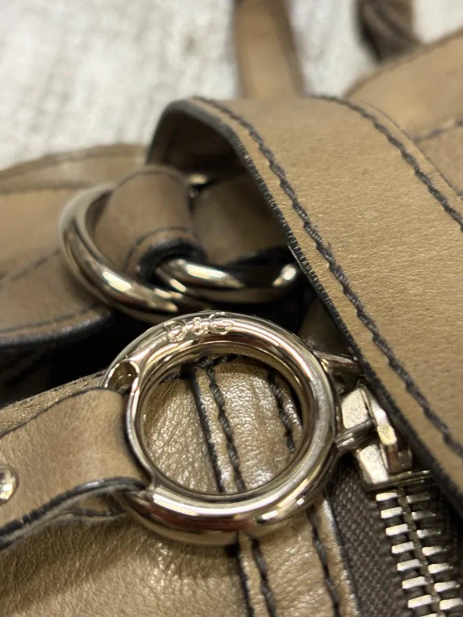 2000s Dolce & Gabanna Hobo Beige Leather Bag GwmpKMP 9