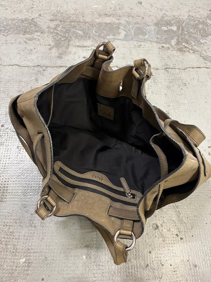 2000s Dolce & Gabanna Hobo Beige Leather Bag GwmpKMP 6
