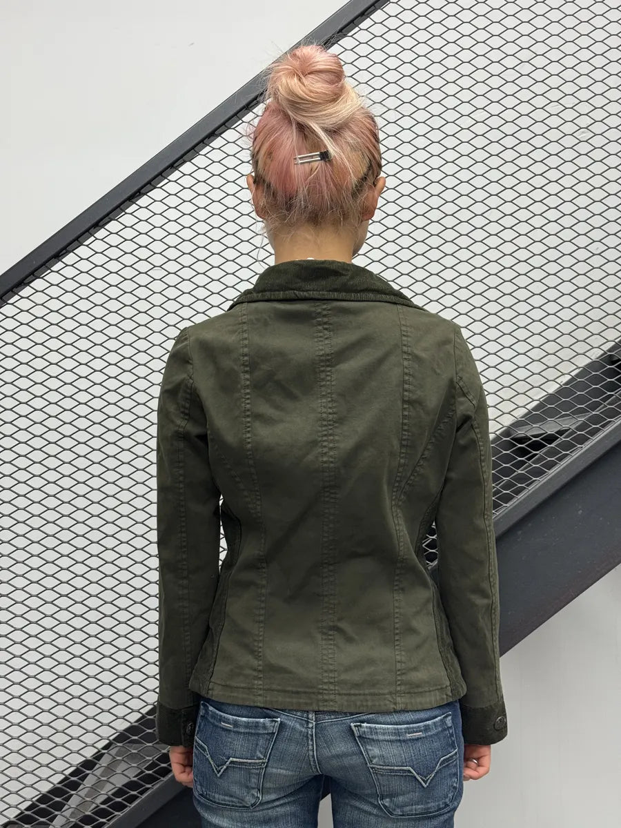 SS2006 Dolce & Gabanna Buttoned Khaki Green Jacket  OMjkweL 1