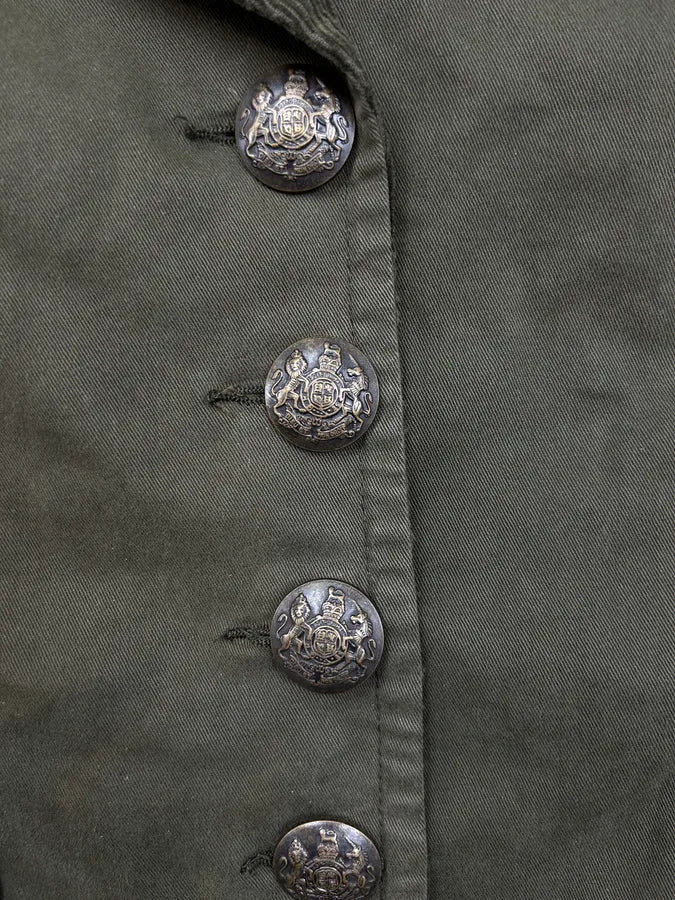 SS2006 Dolce & Gabanna Buttoned Khaki Green Jacket  OMjkweL 6