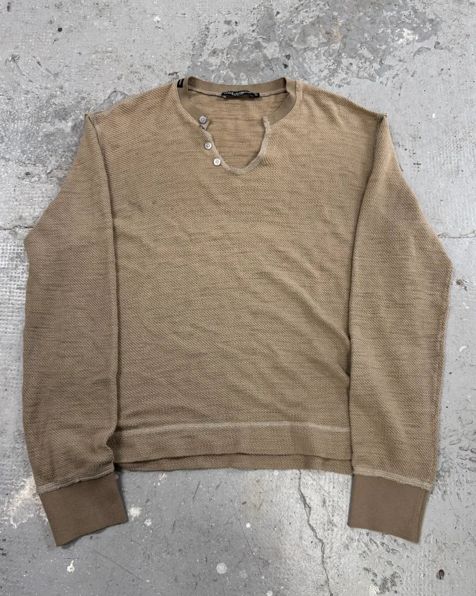 Dolce & Gabban Buttoned V-Neck Longsleeves (M/L) 0