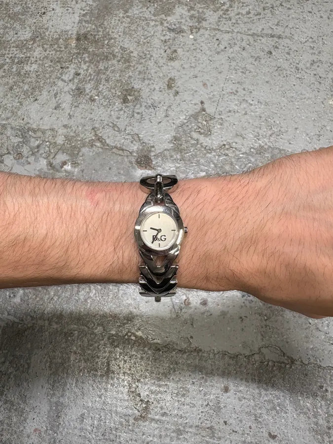 Dolce & Gabbana 2 Sides Contemporary Silver Steel Watch kVSPjxy 1