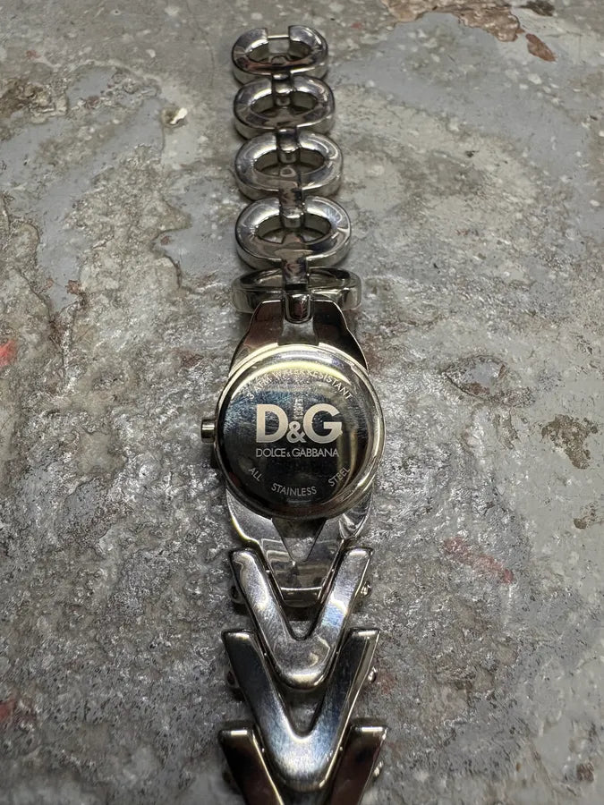 Dolce & Gabbana 2 Sides Contemporary Silver Steel Watch kVSPjxy 4