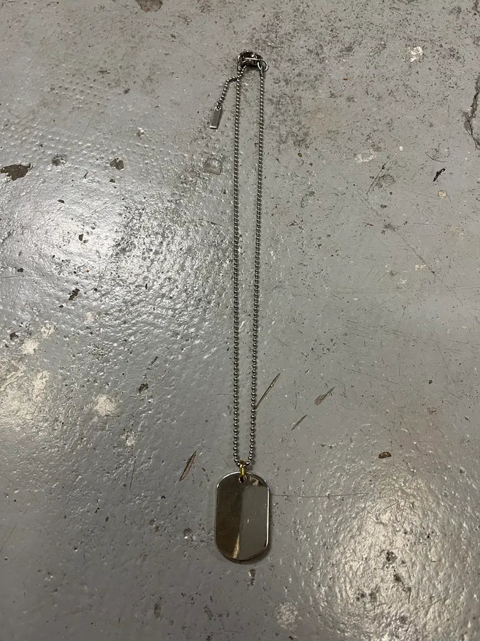 Dolce & Gabbana Ball Chain Golden Heart Dog Tag Necklace YWHBBKS 3