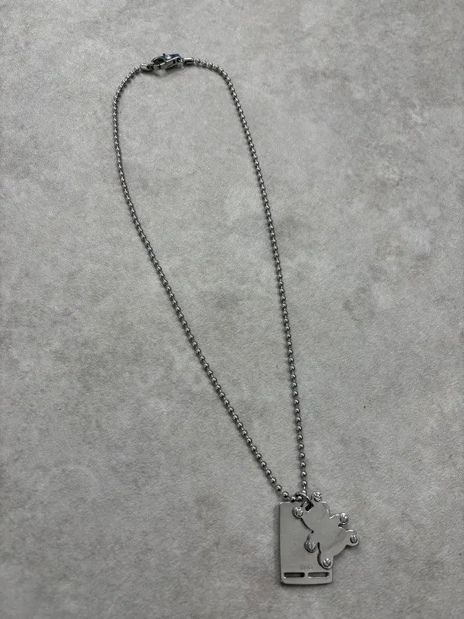 Dolce & Gabbana Bear Charm Dog Tag Necklace qAvCrLZ 2