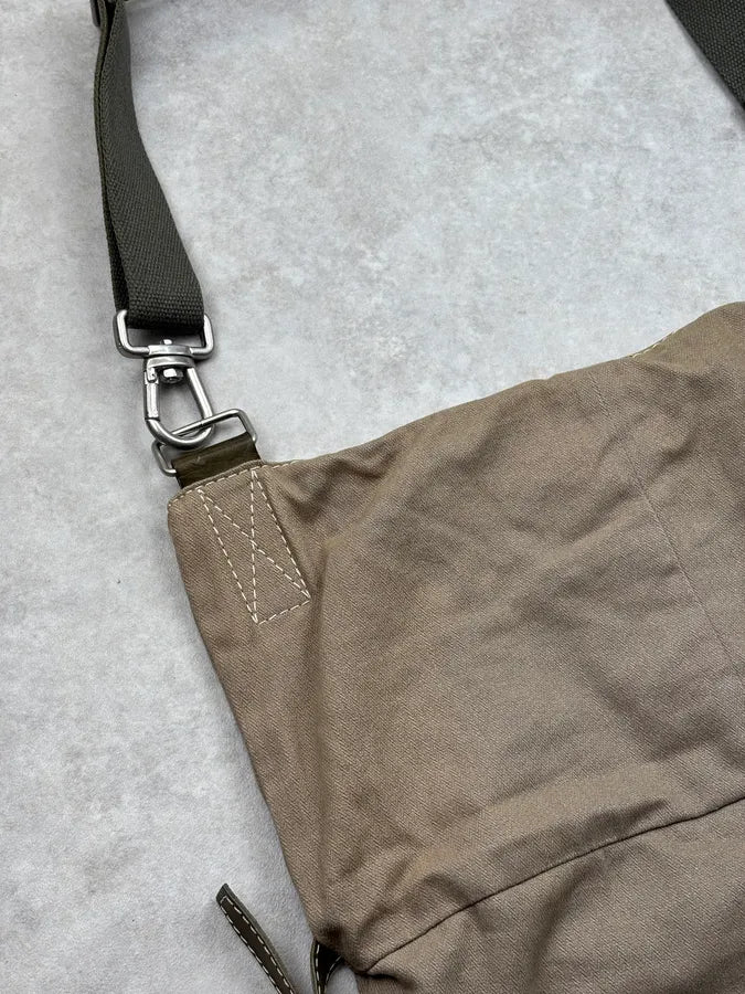 2000s Dolce & Gabbana Beige Canvas Multi-Pocket Shoulder Bag CmjGjsH 12