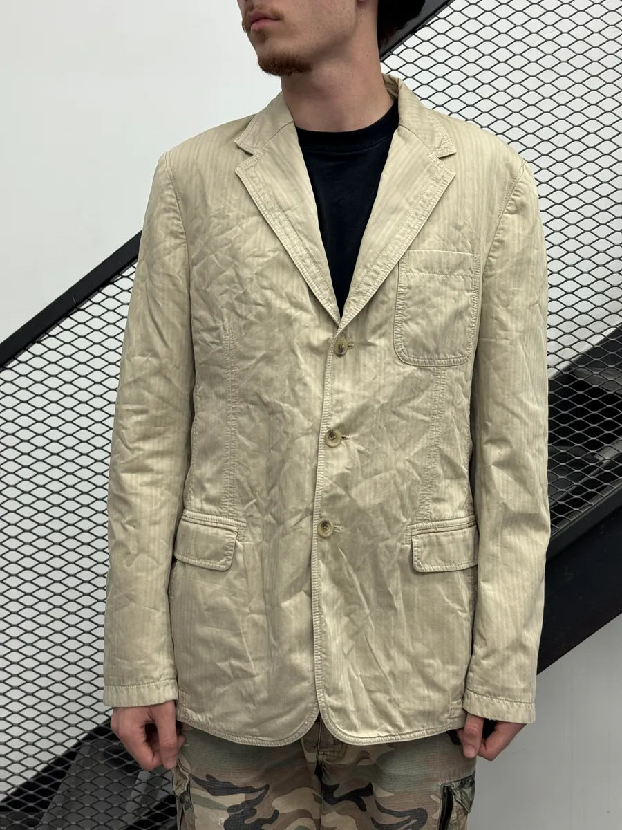 SS2006 Dolce & Gabbana Beige Light Blazer Jacket XEdVTdx 0