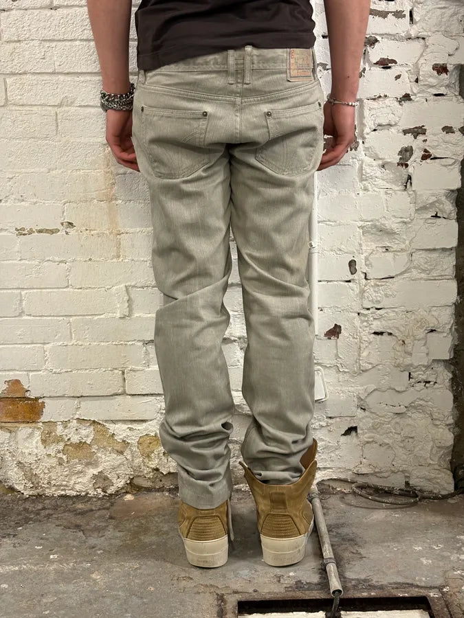 2000s Dolce & Gabbana Grey Faded Denim Jeans lzzLHGh 2