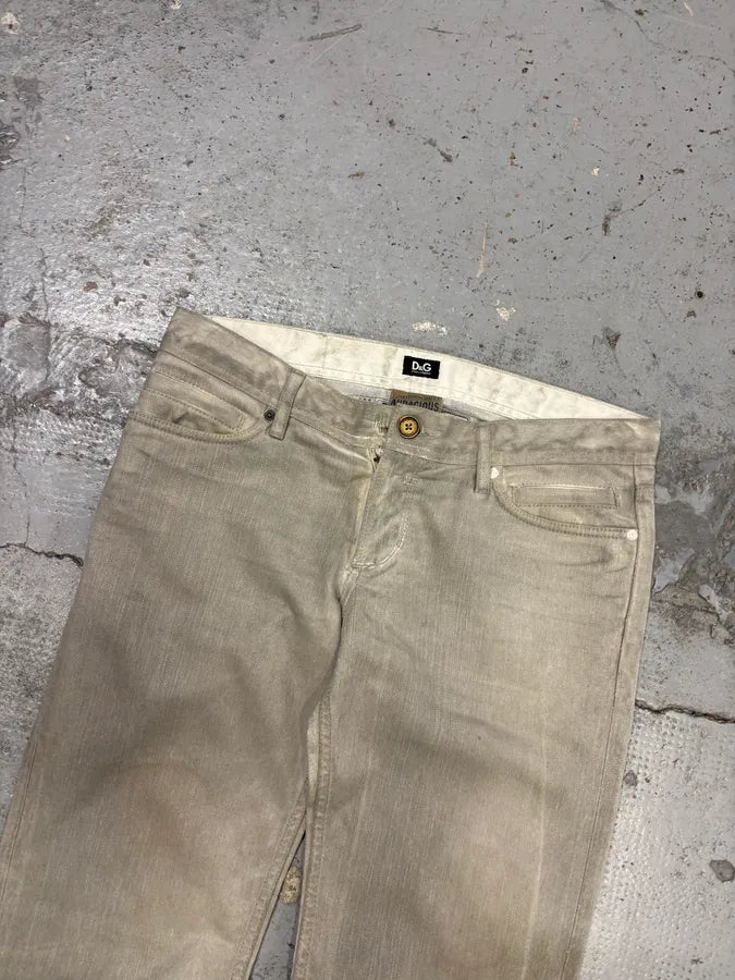 2000s Dolce & Gabbana Grey Faded Denim Jeans lzzLHGh 4