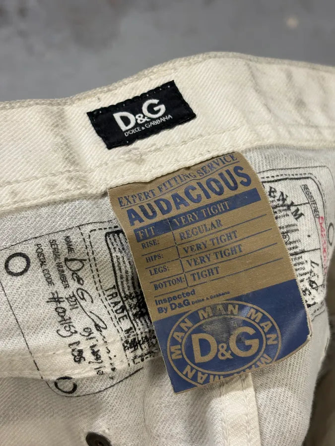2000s Dolce & Gabbana Grey Faded Denim Jeans lzzLHGh 9