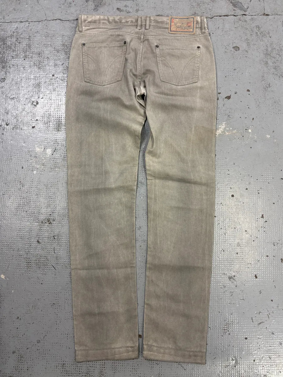 2000s Dolce & Gabbana Grey Faded Denim Jeans lzzLHGh 5