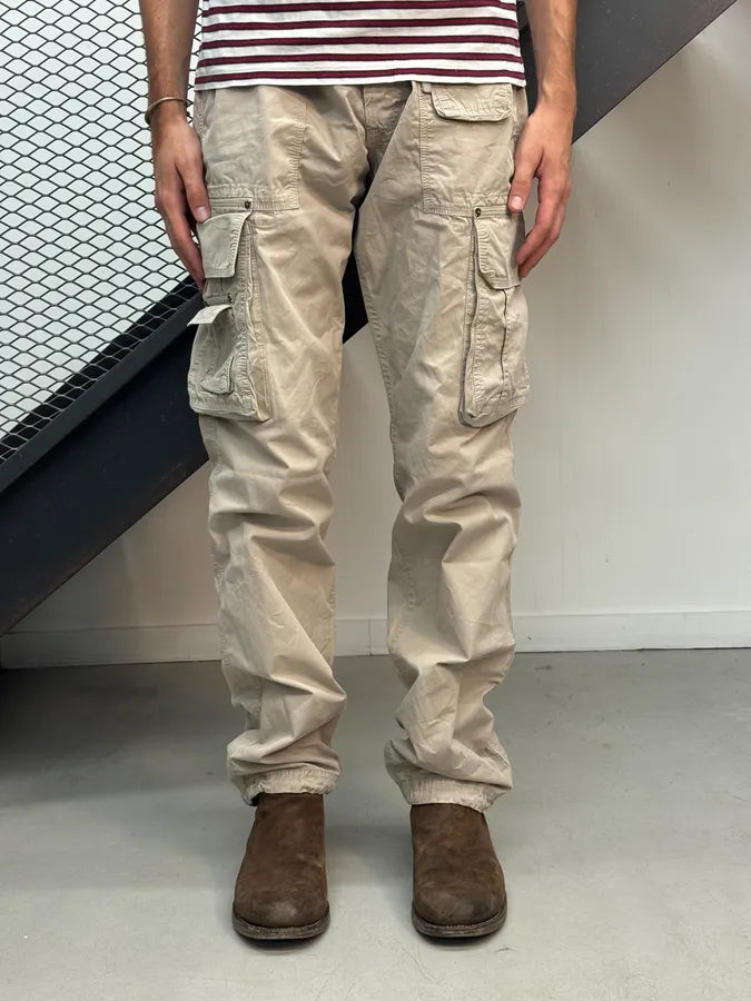 SS2004 Dolce & Gabbana Beige Military Cargo Pants xKZfHrz 2