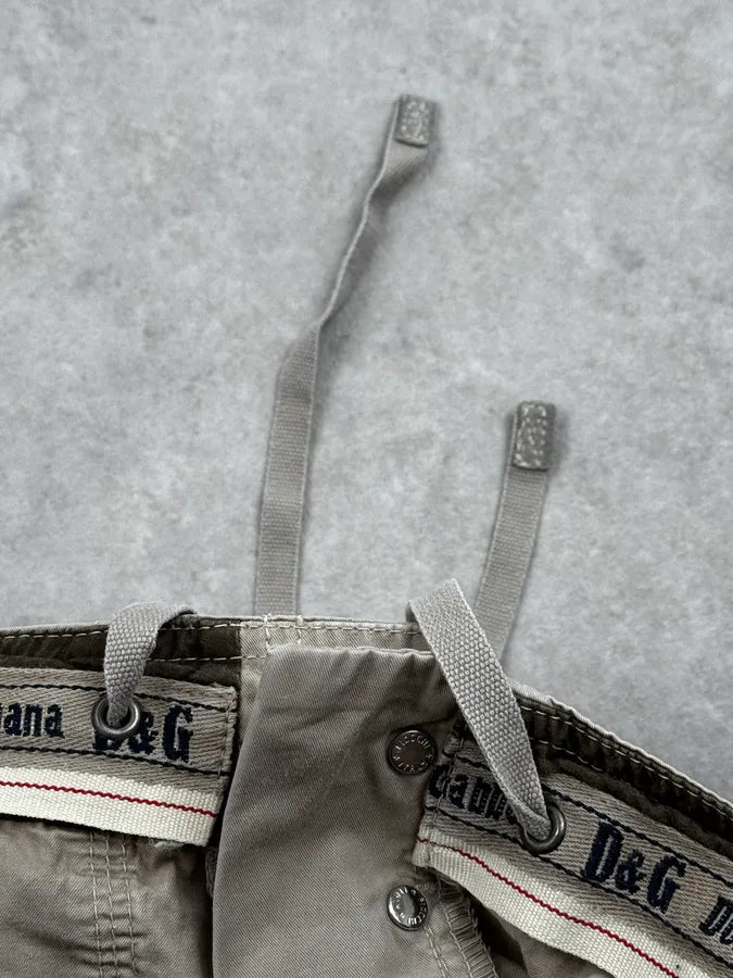 SS2004 Dolce & Gabbana Beige Military Cargo Pants xKZfHrz 10