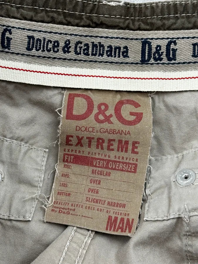 SS2004 Dolce & Gabbana Beige Military Cargo Pants xKZfHrz 12